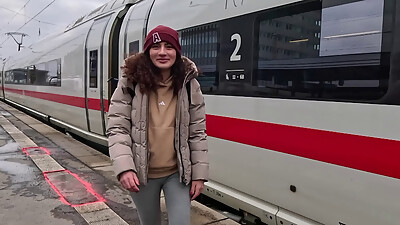 German Squirt Queen picked up at the train station by the user and fucked without a condom