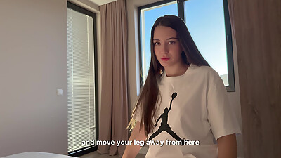 Big Ass Step-Sis Not Wearing Panties in My Bed - I Couldn',t Resist and Accidently Cum Inside