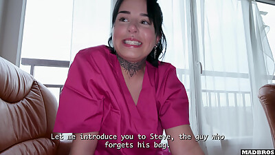 A Single French Caregiver With A Nice Big Ass Fucked At Home During Her Work Hours !!!