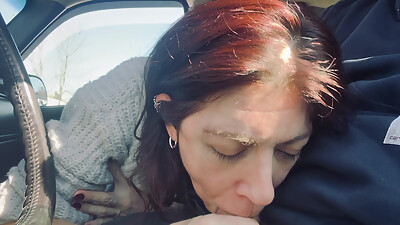 Great blowjob and showing off fresh sperm