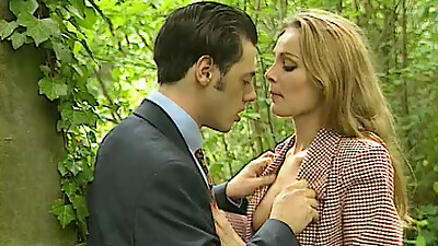 Blonde MILF in Forest Seduces Businessman...fuck Me Hard!
