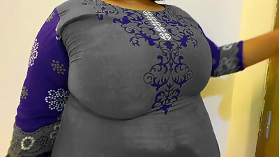 Desi Sexy Huge Ass &amp, Big Tits Mother-in-law While Cleaning Room, Son-in-law Gets Hot Then Fucks Her