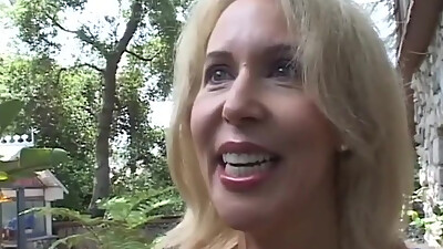 Big boobs blonde milf hairy pussy penetrated...cum in mouth