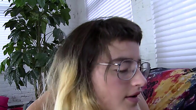 Y2k hipster hairy girl and juicy muff