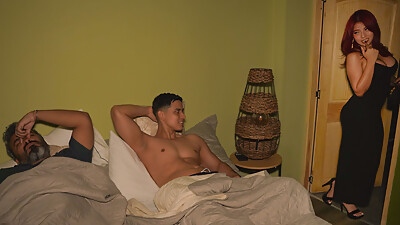 Don&amp,#039,t let them see us! - Brothers-in-law have sex in the same room as the horny husband