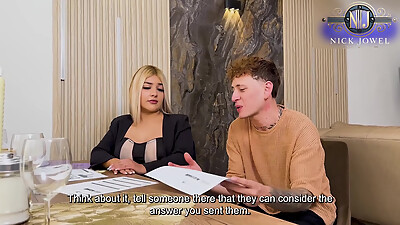 Hot Real Estate Agent with Big Tits Bangs Client