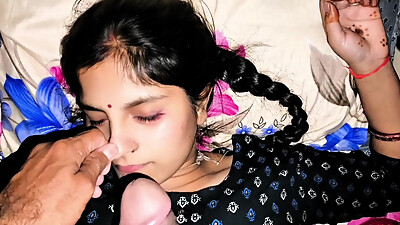 Cute indian latina giving blow job while slleeping