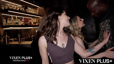 VIXENPLUS Chanel And Demi Get Creampied by 3 BBCs