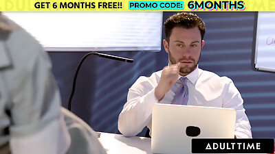 ADULT TIME - Sexy Office Maid Kenna James Teases Overworked Married Boss For Sneaky ANAL Affair