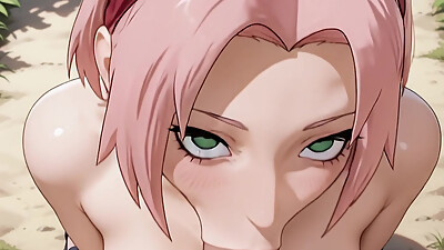 Sakura and Naruto having fun when no one',s watching, Hentai