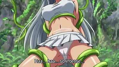 3D Hentai  Innocent Anime Girl Seduced &amp, Fucked Hard by Lustful Plant Monster  Full Orgasm