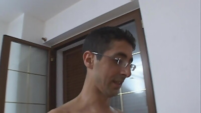 Blonde Italian MILF slammed by three young swingers