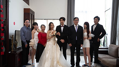 Sublime Chinese cutie gets to cuck her stupid groom