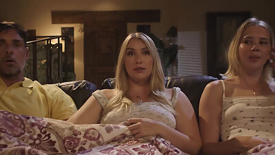 PURE TABOO Devious Bi Maisey Monroe Betrays Lesbian Crush By Masturbating Her Stepdad Under Blanket