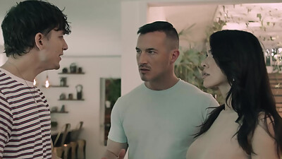 PURE TABOO Shocked Stud Catches Twisted New StepAunt Ivy Ireland Getting Free Used In The Kitchen