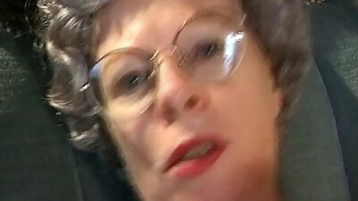 This German Granny Got Her Face Covered with Cum