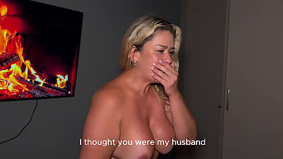 I break into my stepson',s room to fuck his big nerdy cock while my husband is not home!