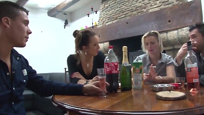 Swingers Night with Two Couples in Loves with Hard Double Penetration