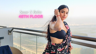 Indian Bahu having hardcore sex at 45th floor with Delhi city view