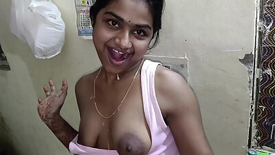 Bhabhi Alone Making Roti - Devar',s Hard Dick Made Her Crazy and Suck It Clean