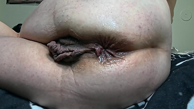 Huge Strawberry Dildo in Thick Ass: Deep Anal Riding &amp, Wet Fun