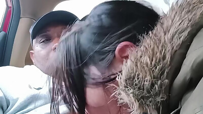 Asian Street Hooker Car Blowjob - Risky Roadside Deepthroat &amp, Swallow &amp, MILF